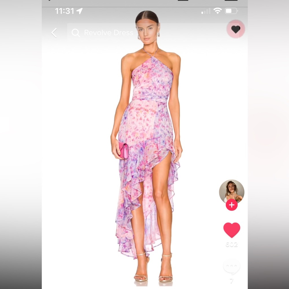 Halter mid low dress